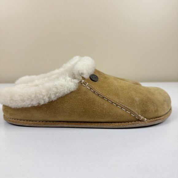 Birkenstock Zermatt Premium Suede Shearling Clogs Mink Suede Sole - Picture 3 of 10